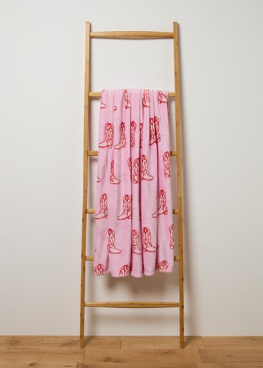 Pink Cowboy Throw