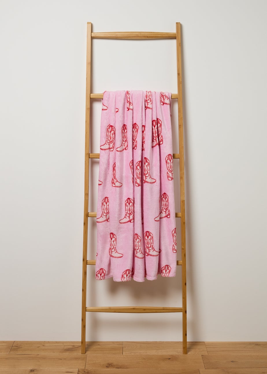 Pink Cowboy Throw
