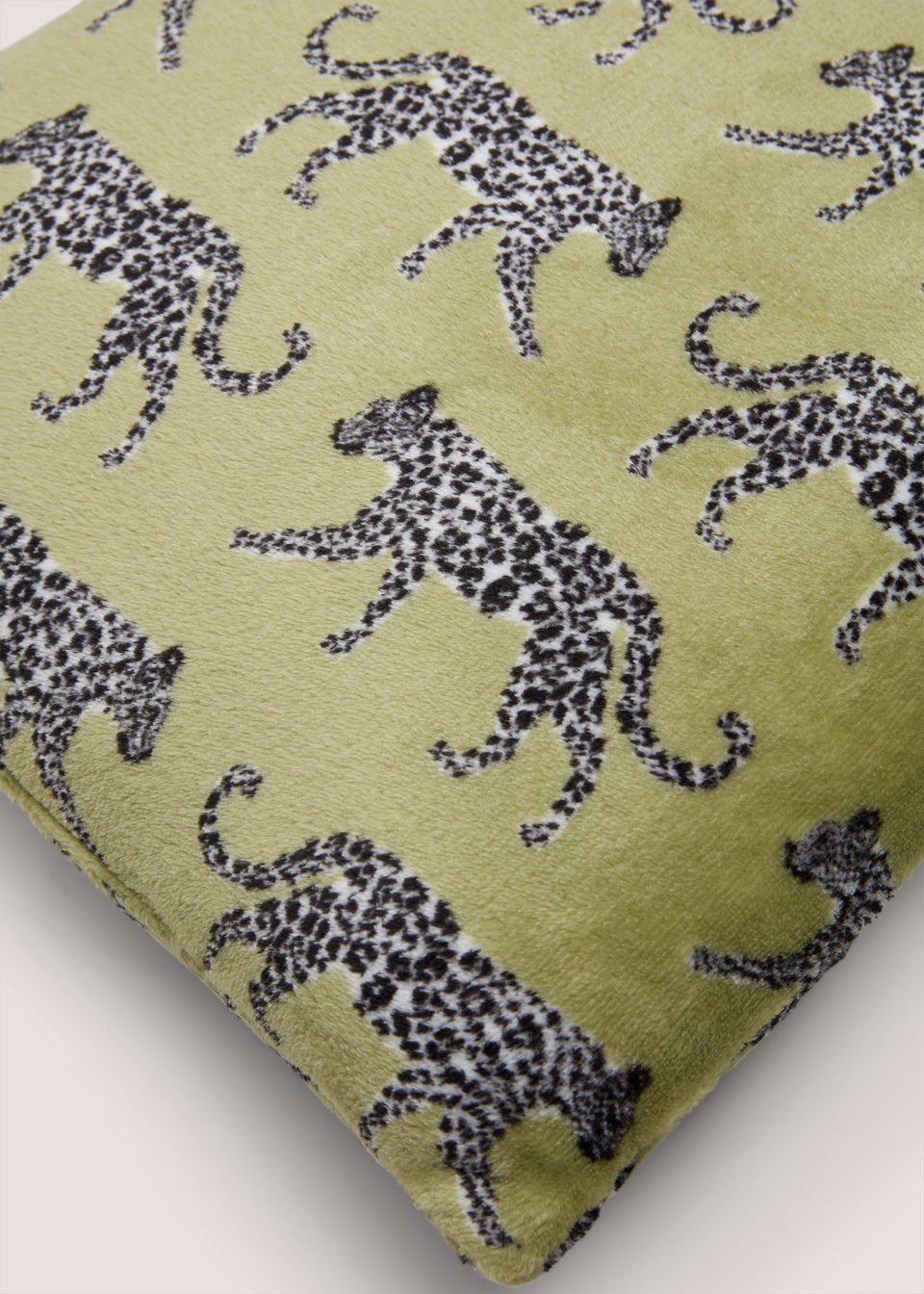 Green Walking Leopard Cushion