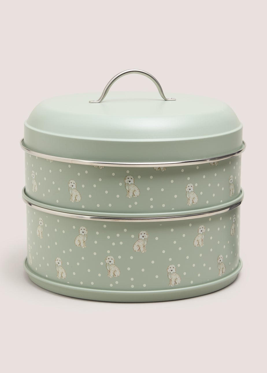 Green Cockapoo Stackable Cake Tin