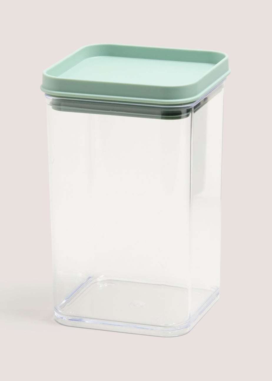 Green Stackable Small Storage Jar