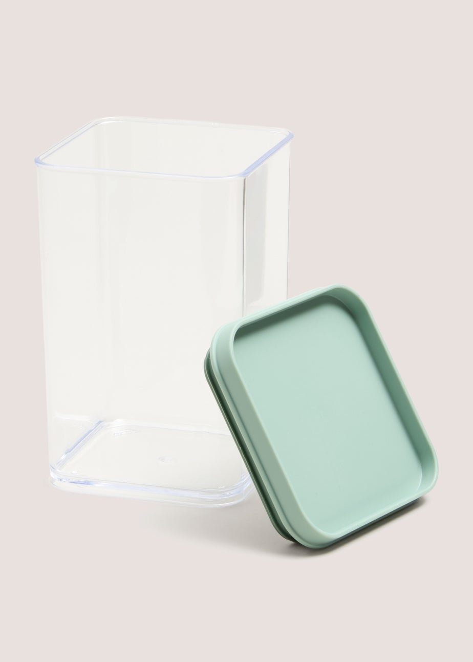 Green Stackable Small Storage Jar