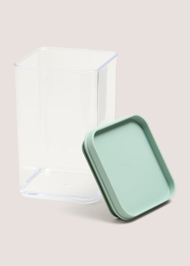 Green Stackable Small Storage Jar