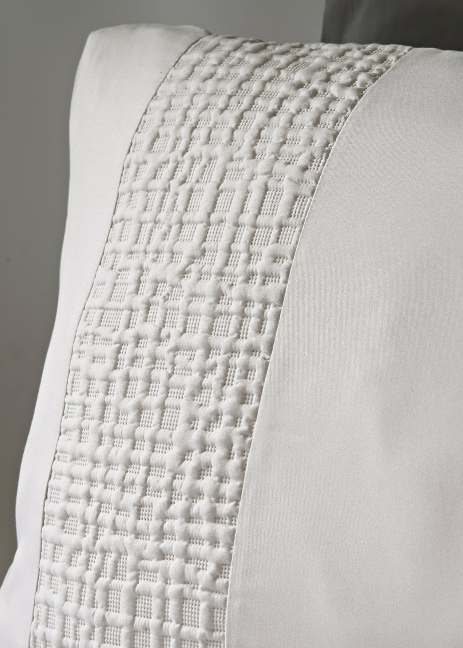 Grey Grid Pinsonic Duvet Set