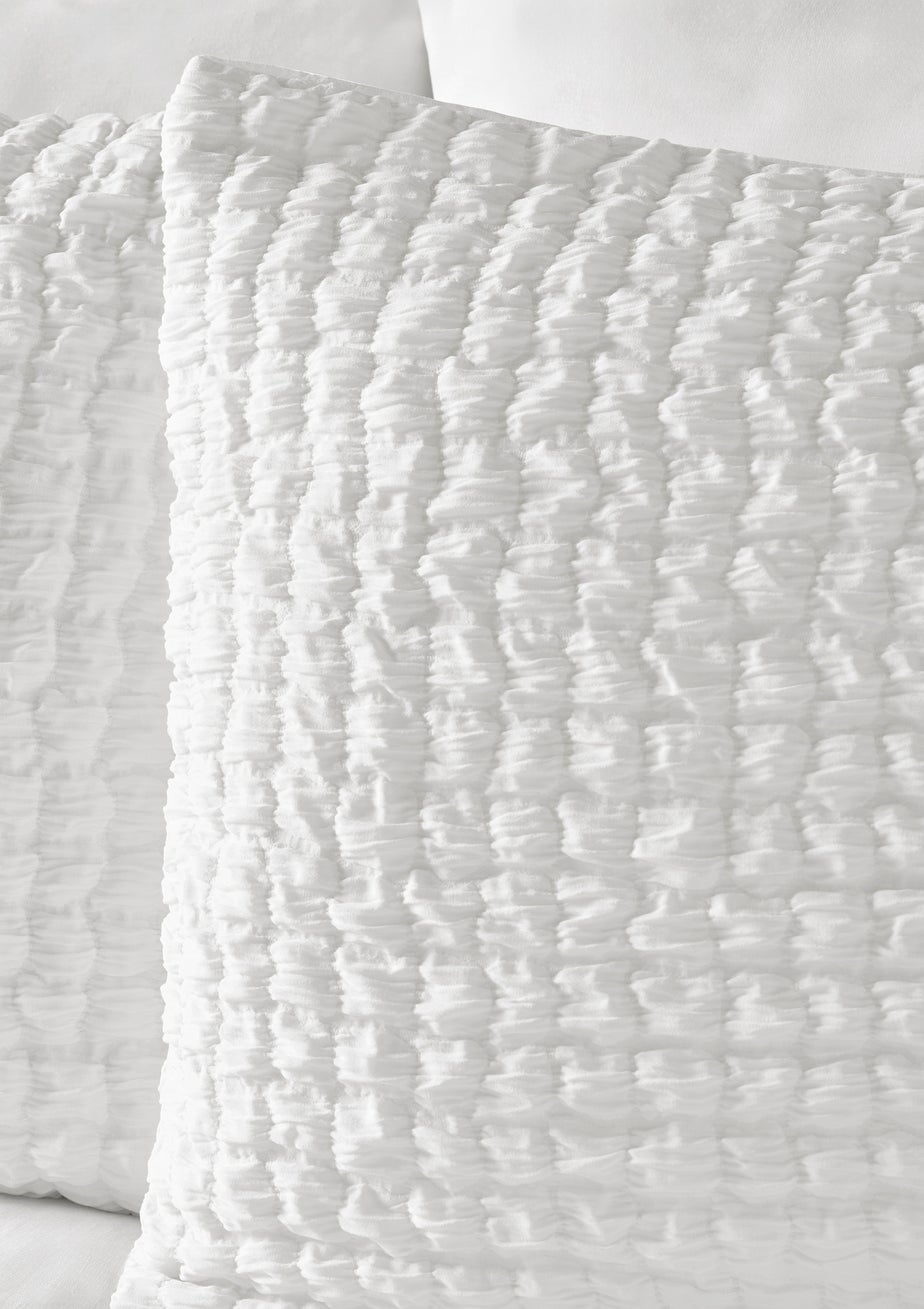 White Seersucker Duvet Set