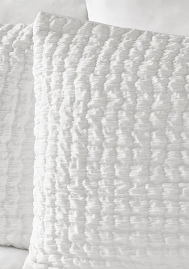 White Seersucker Duvet Set