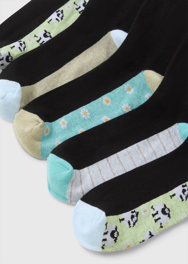 5 Pack Black Sheep Ankle Socks