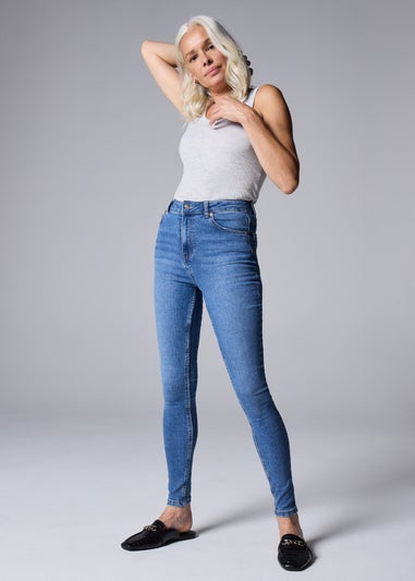 Papaya Petite April Midwash Super Skinny Jeans