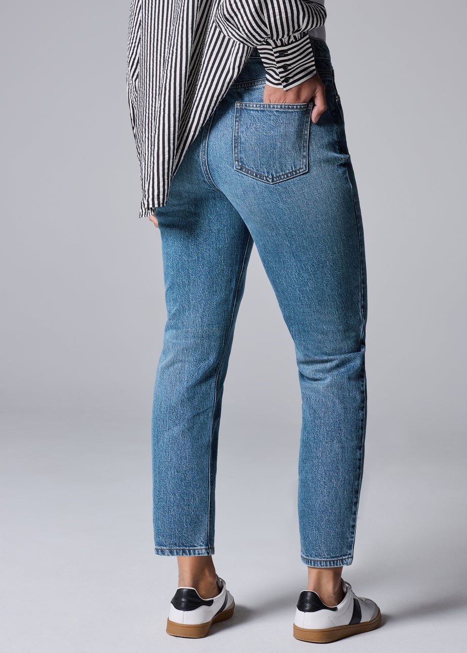 Papaya Petite Midwash Ava Mom Jeans