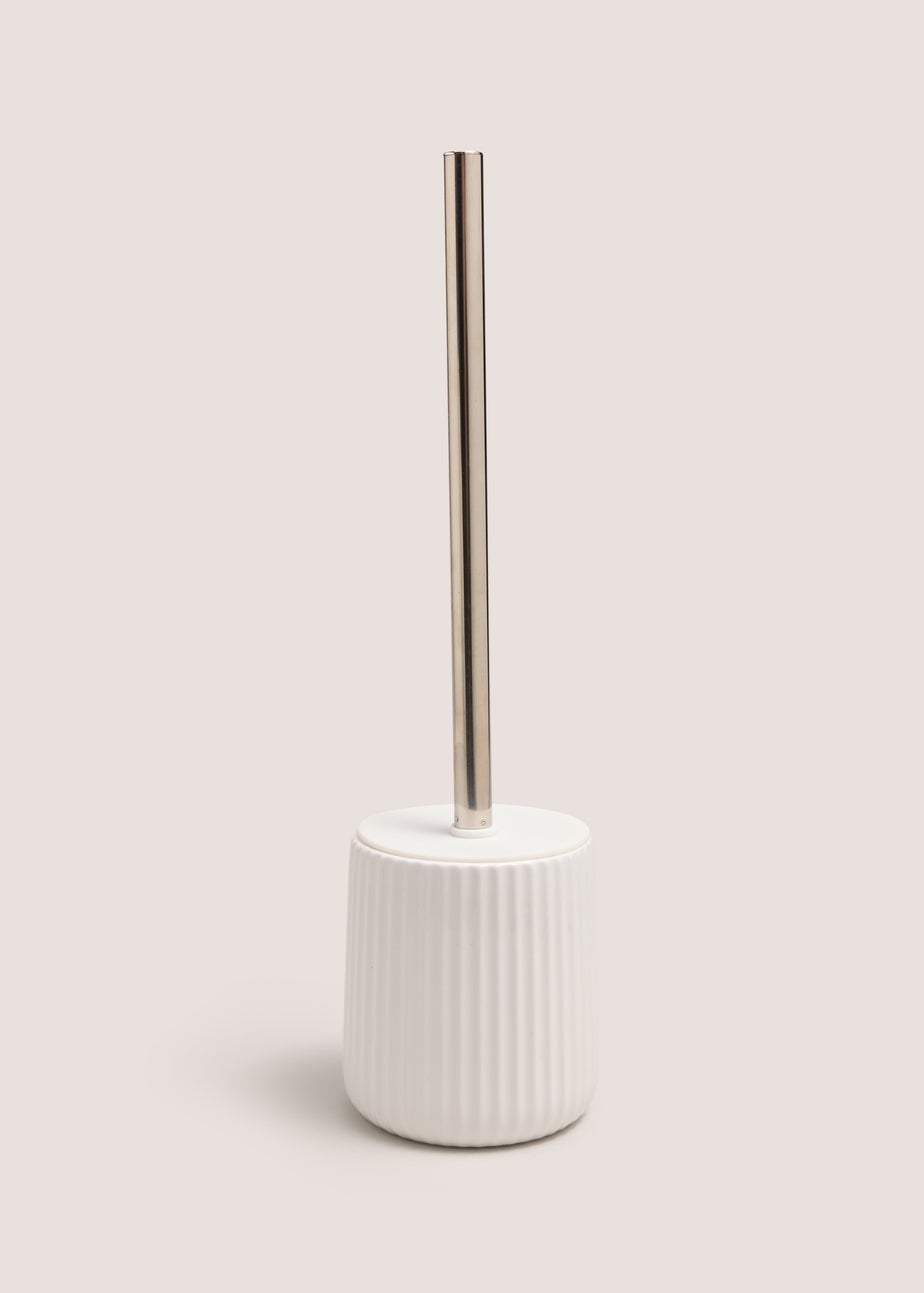 White Toilet Brush