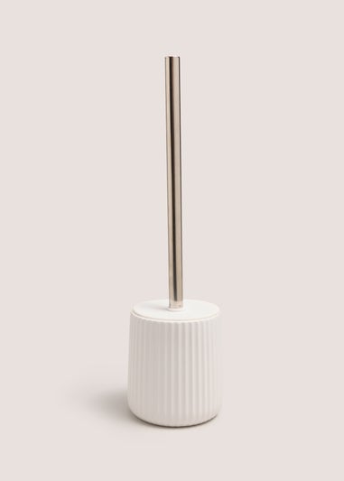 White Toilet Brush