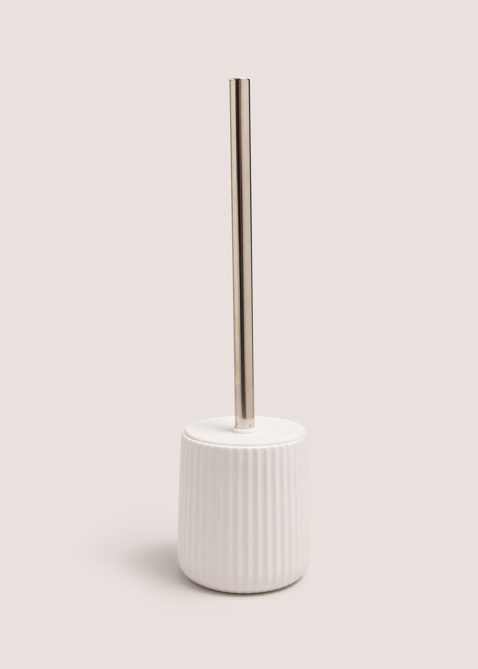 White Toilet Brush