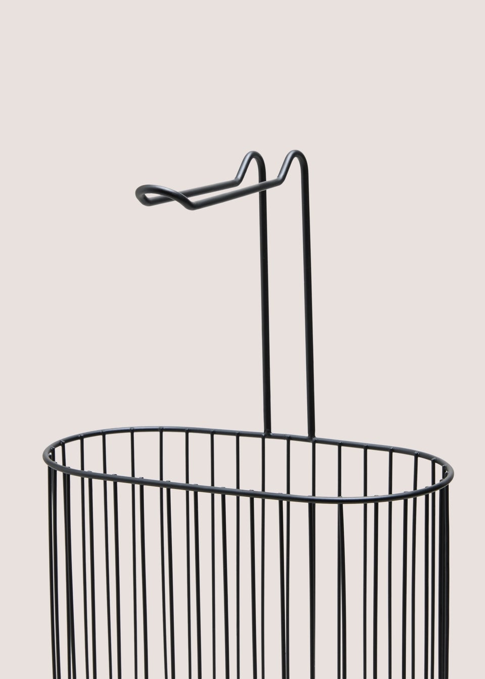 Black Metal Double Toilet Roll Holder