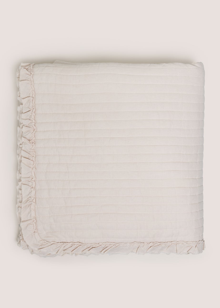Natural Quilted Bedspread