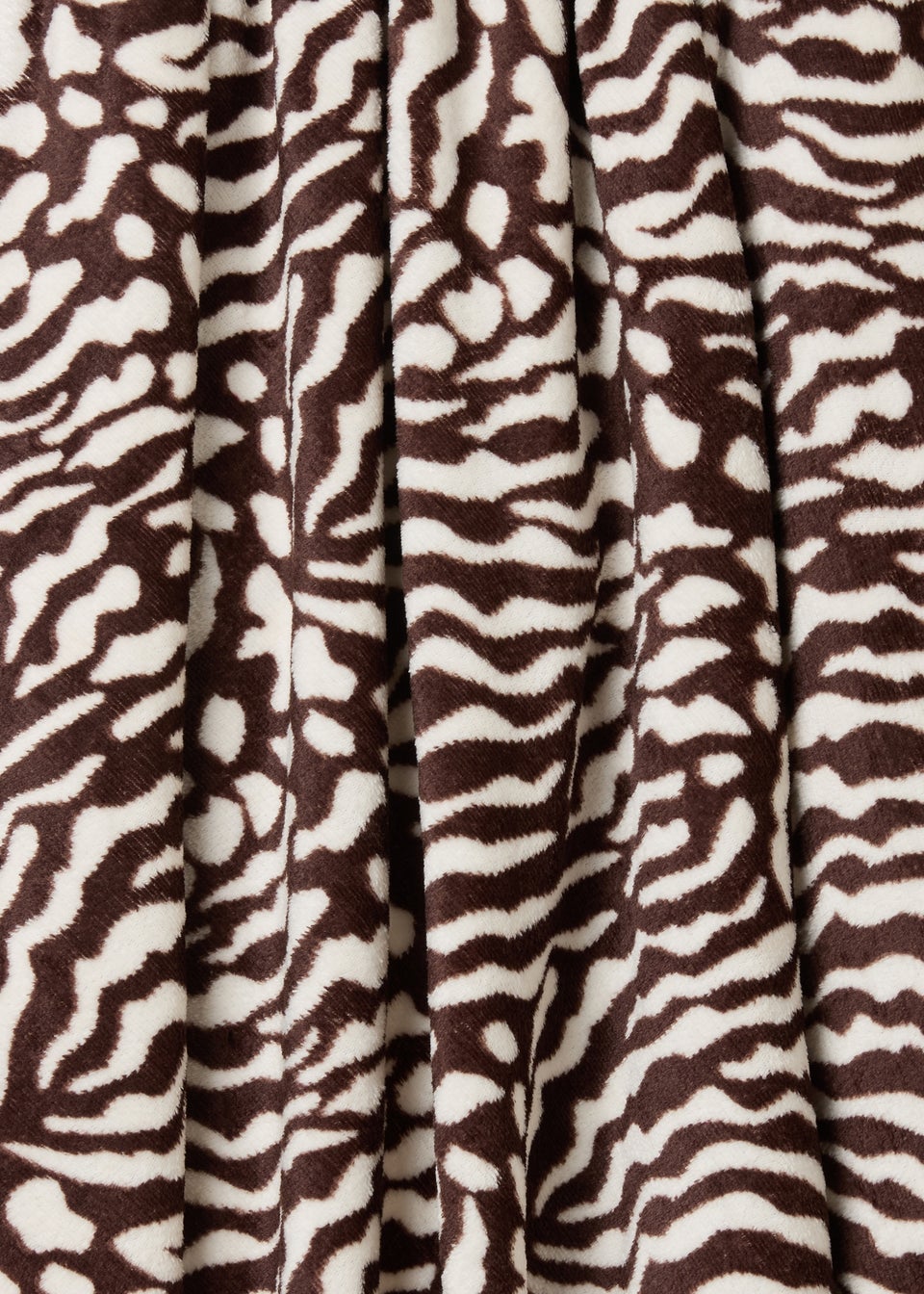 Brown Zebra Throw