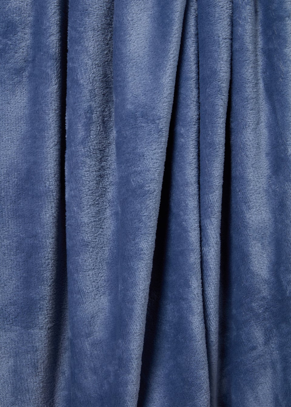 Blue Plain Throw