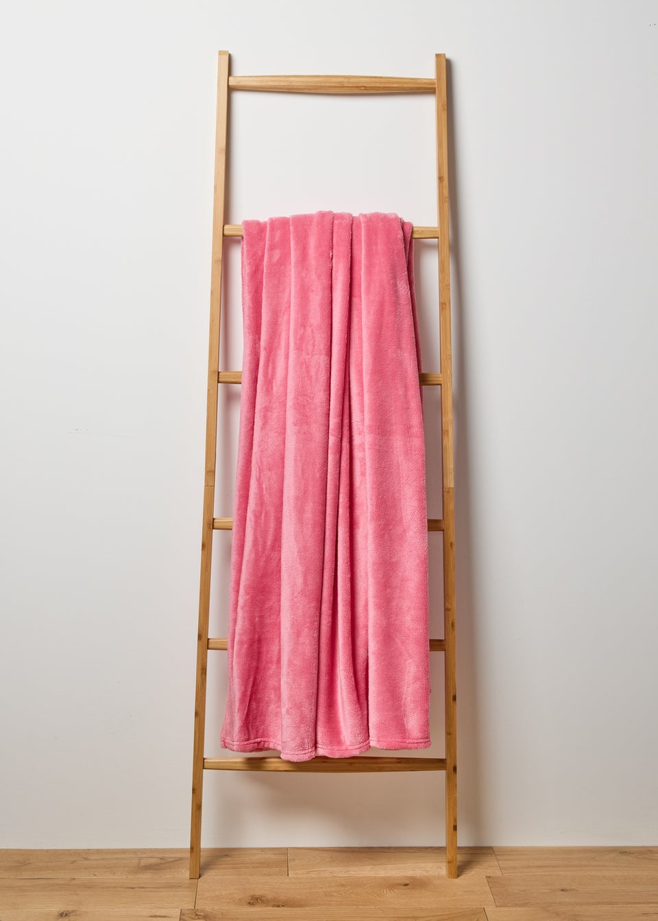 Pink Plain Large Throw