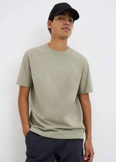 Khaki Essential Crew Neck T-Shirt