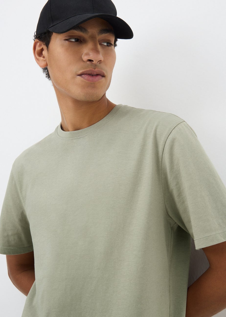Khaki Essential Crew Neck T-Shirt