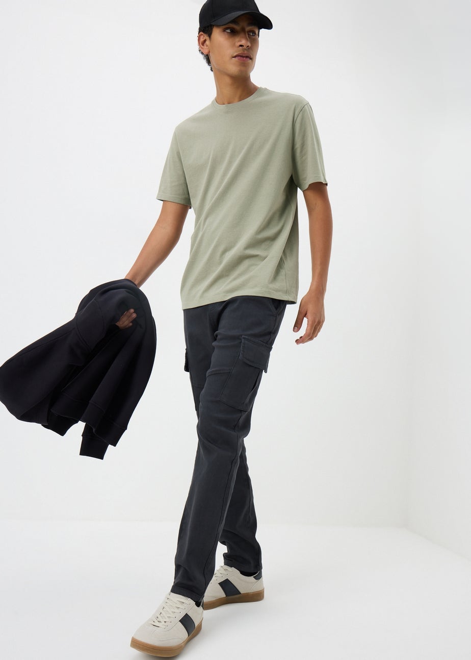 Khaki Essential Crew Neck T-Shirt