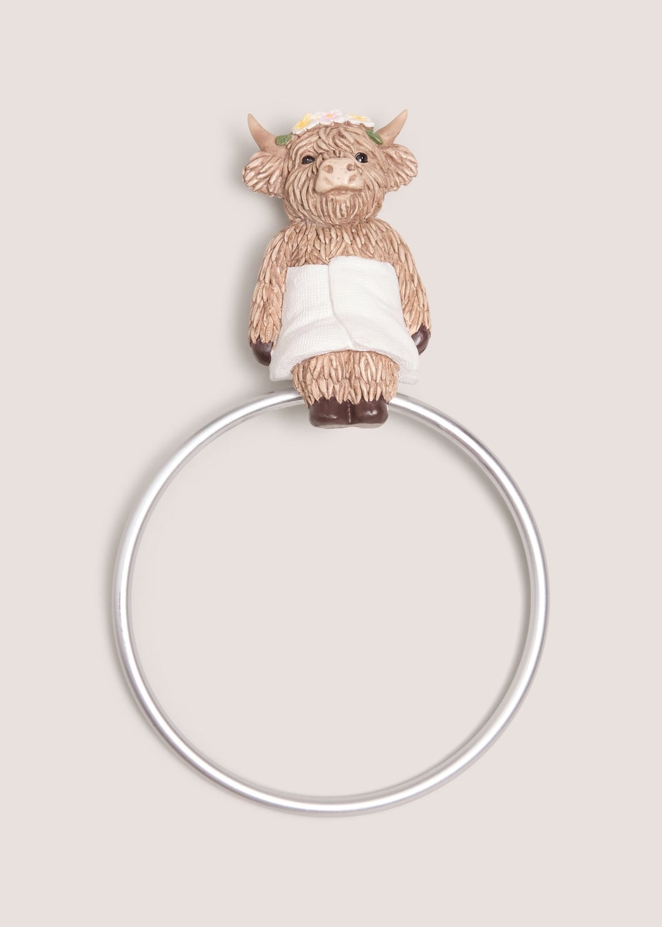 Highland Cow Wall Towel Ring