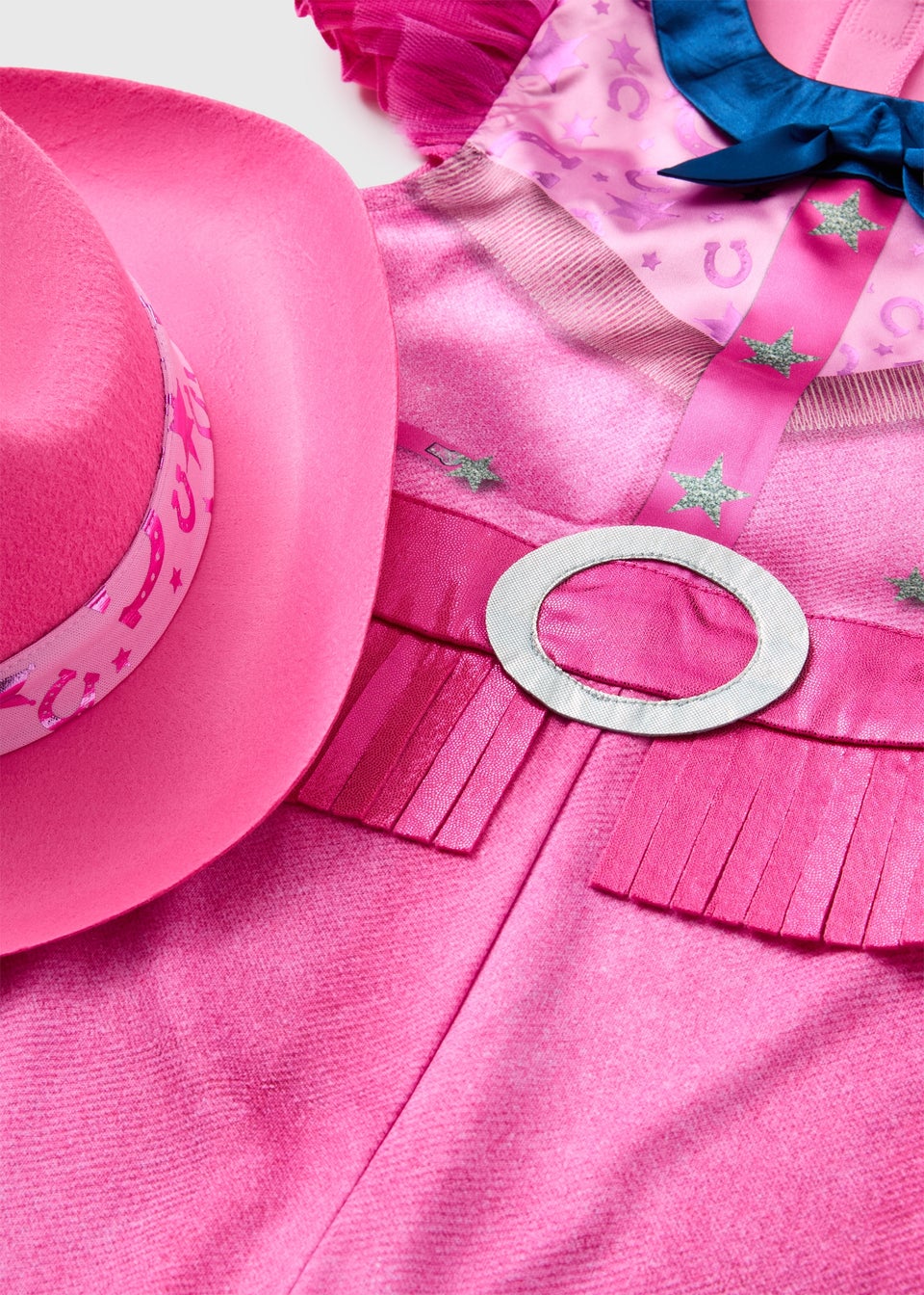 Girls Pink Cow Girl Costume (3-11yrs)