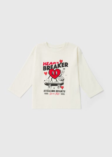 Boys Cream Heart Breaker Top (1-7yrs)