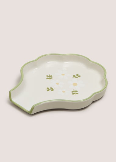 Green Floral Tea Bag Tidy