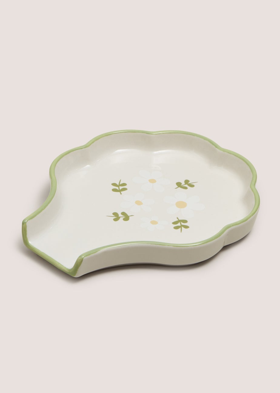 Green Floral Tea Bag Tidy