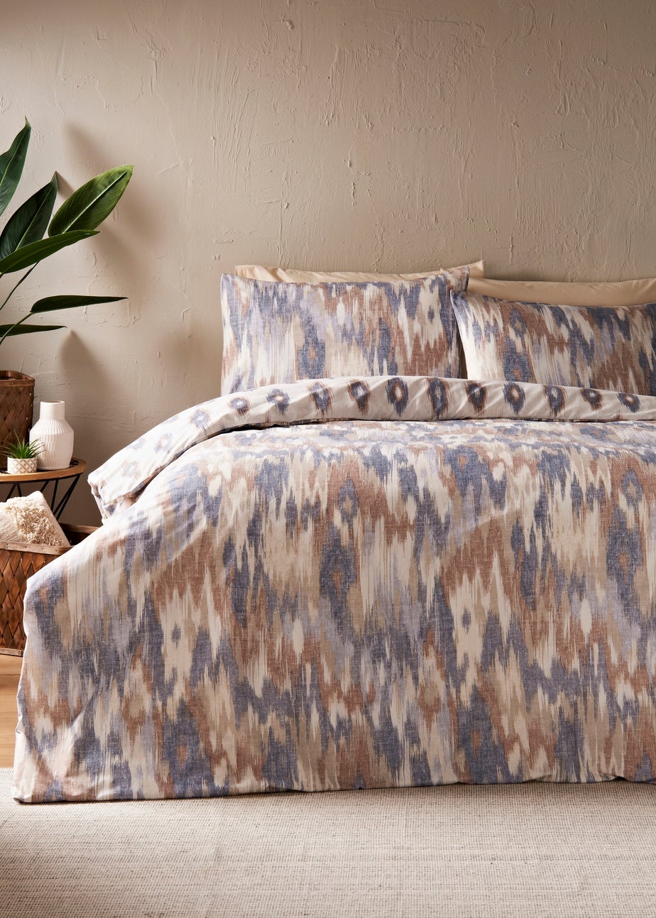 Blue Abstract Blurred Duvet Set
