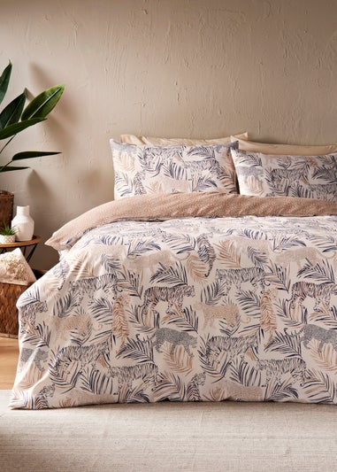 Neutral Tiger Print Duvet Set