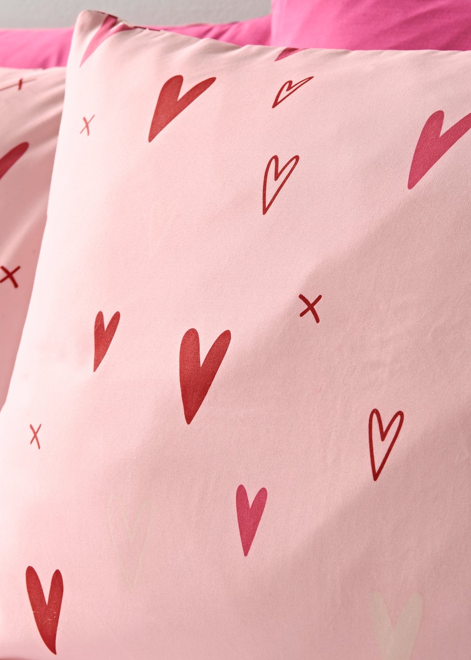 Pink & Red Heart Duvet Set