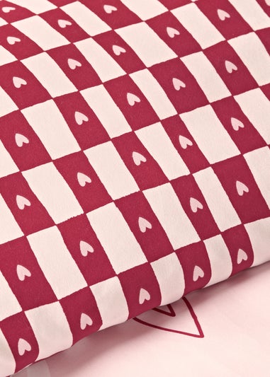 Pink & Red Heart Duvet Set