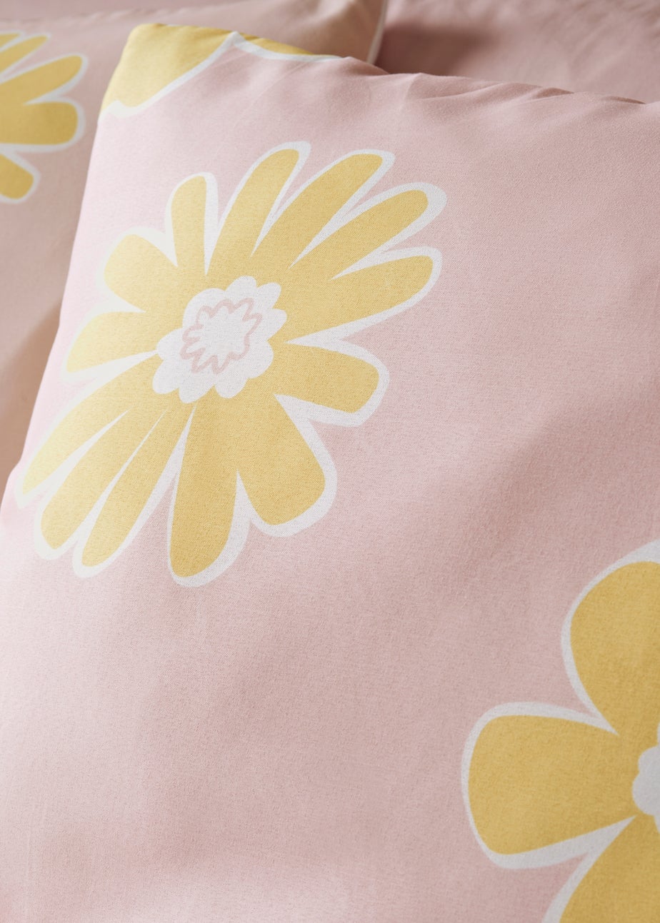 Pink Daisy Duvet Set