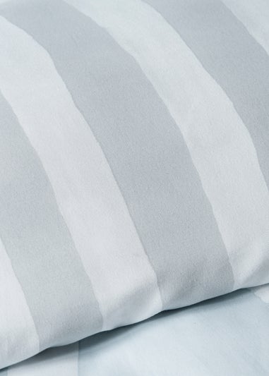 Blue Wavy Striped Duvet Set