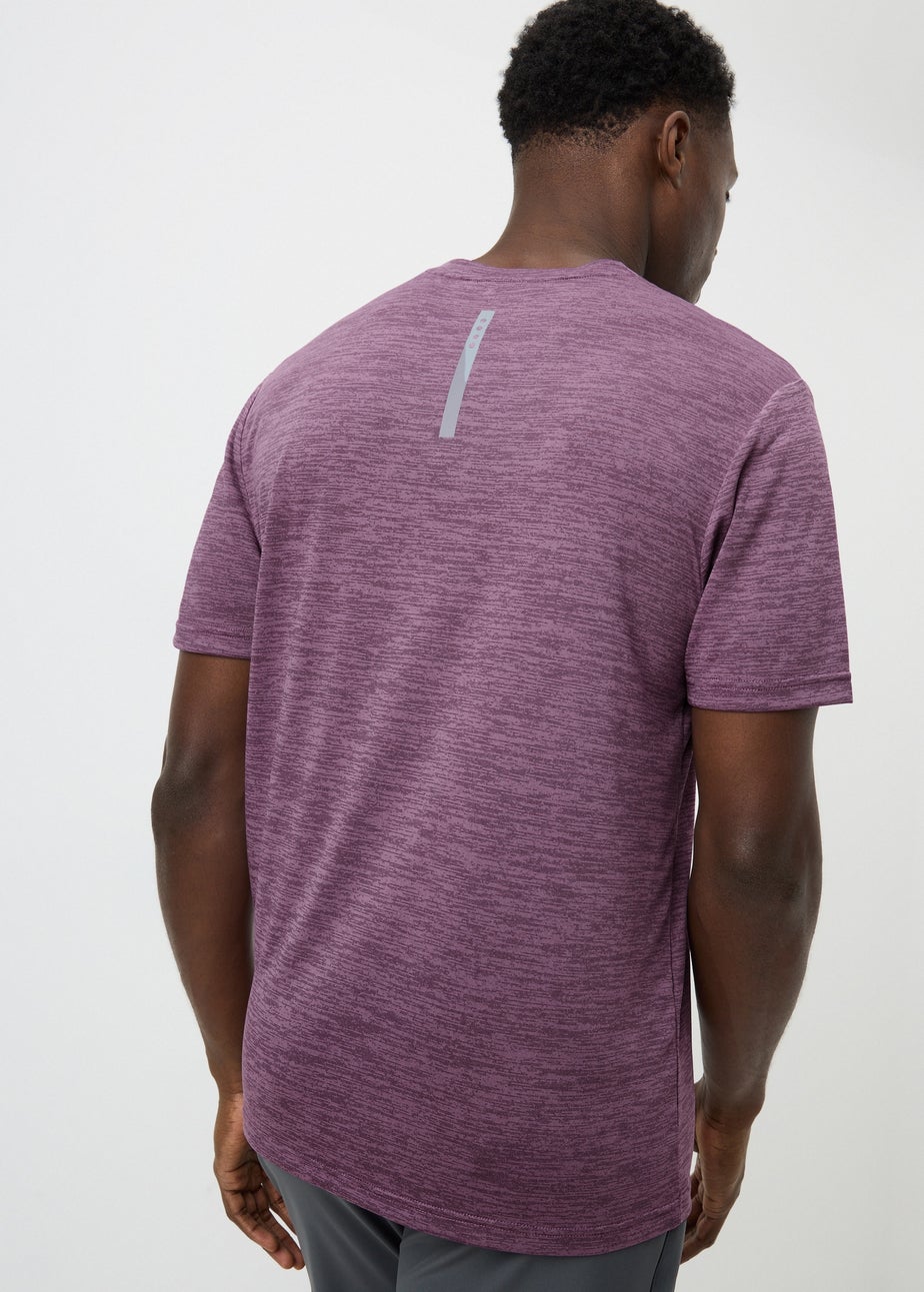 Souluxe Purple Two-Tone Sports T-Shirt