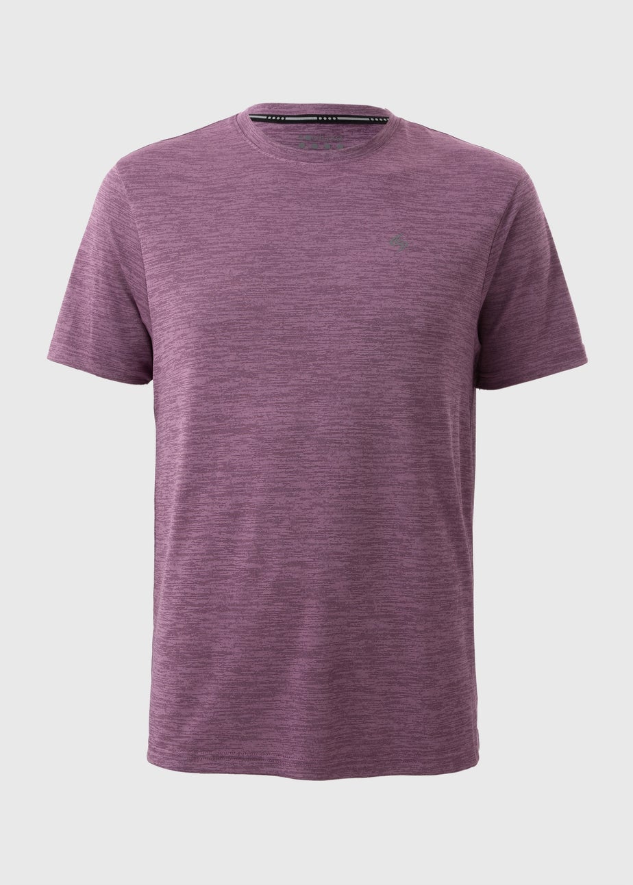 Souluxe Purple Two-Tone Sports T-Shirt