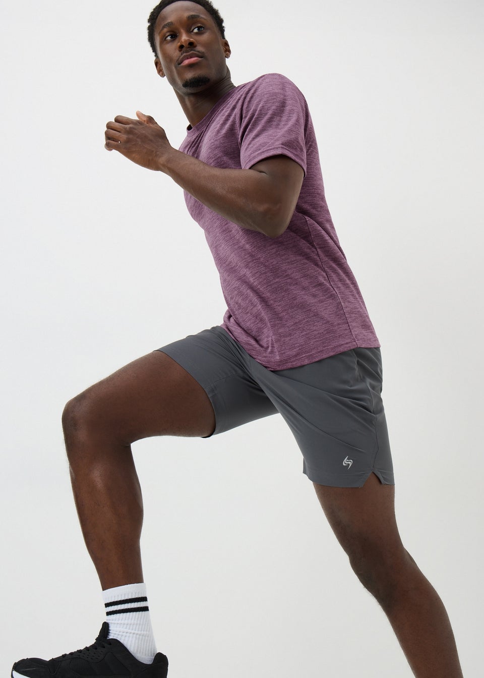 Souluxe Purple Two-Tone Sports T-Shirt