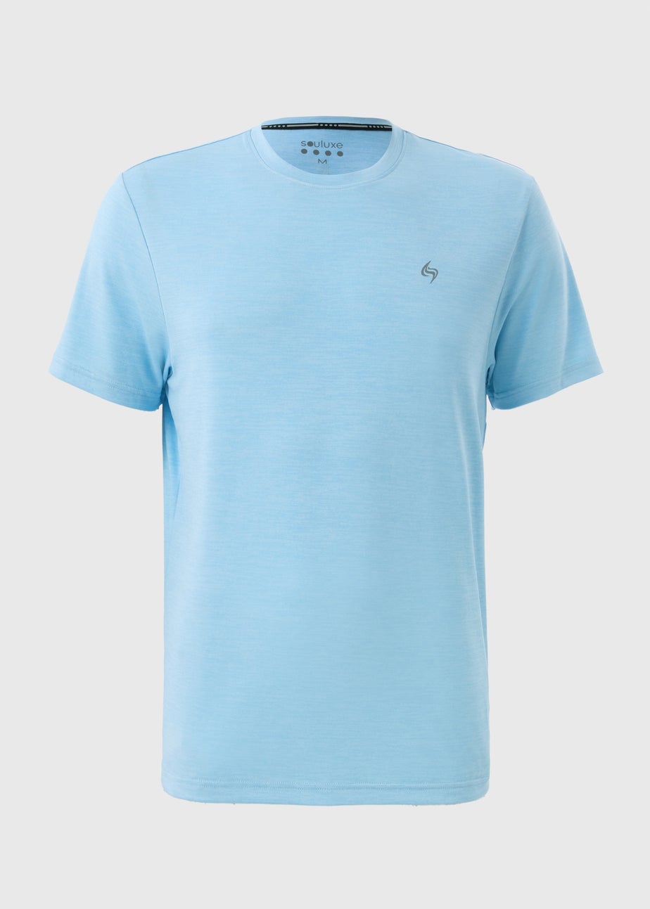 Souluxe Blue Two-Tone Sports T-Shirt