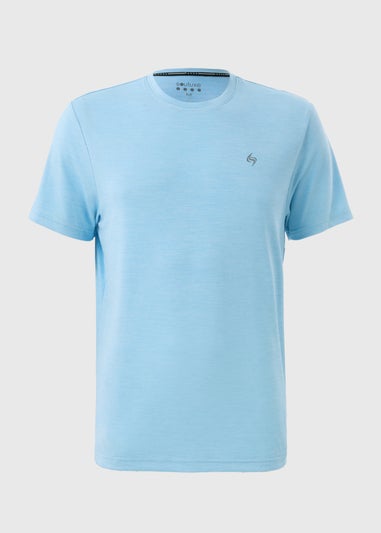 Souluxe Blue Two-Tone Sports T-Shirt
