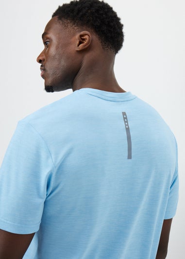 Souluxe Blue Two-Tone Sports T-Shirt