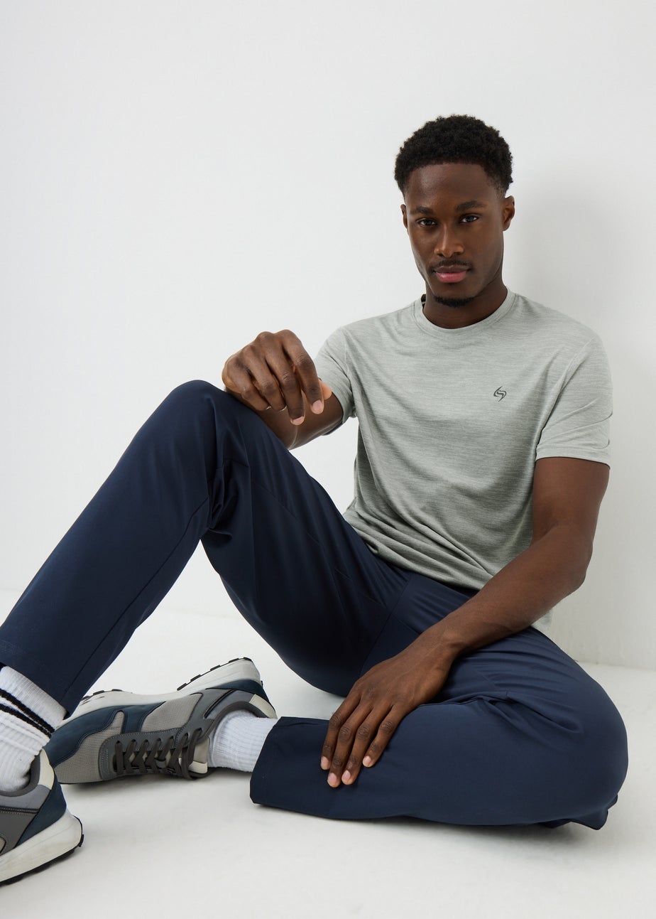 Souluxe Grey 2 Tone Sports T-Shirt