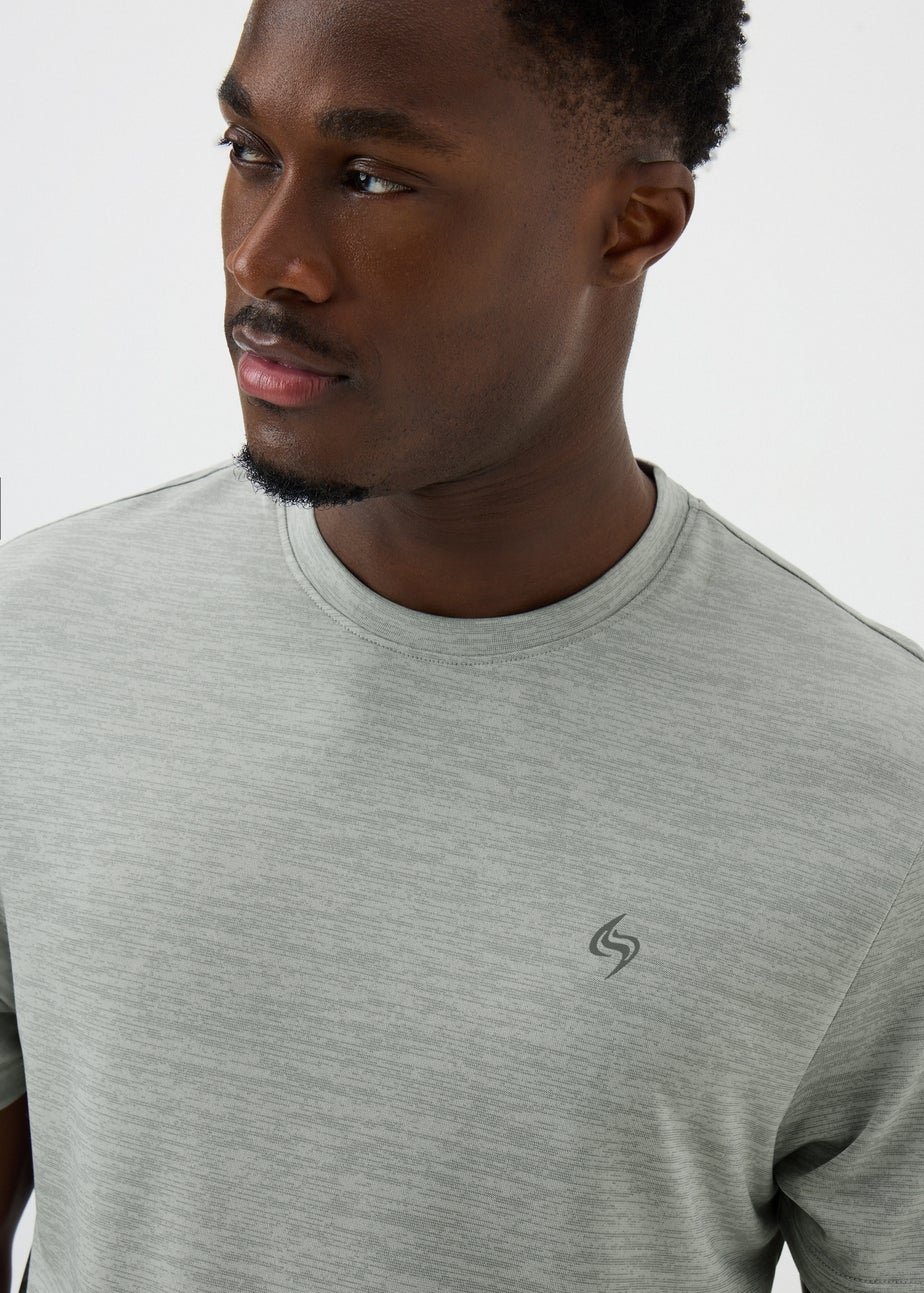 Souluxe Grey 2 Tone Sports T-Shirt