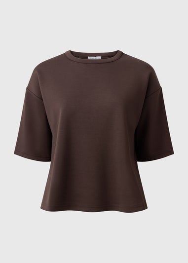 Chocolate Scuba Boxy Co Ord T-Shirt