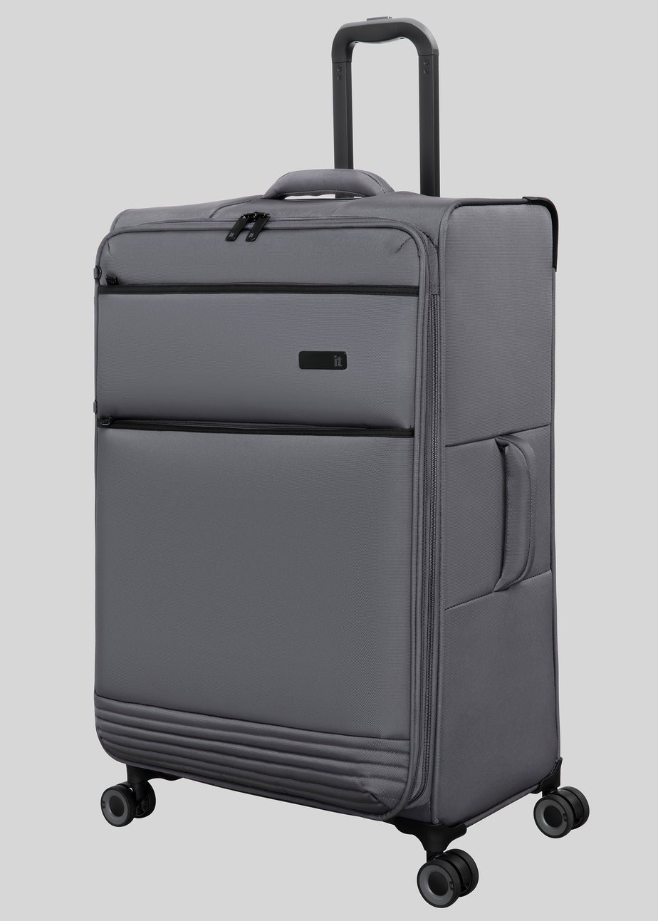 IT Luggage Equivocal Grey Soft Suitcase