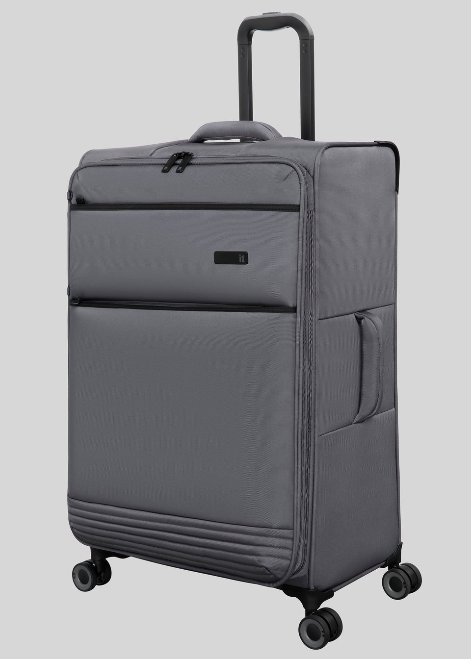 IT Luggage Equivocal Grey Soft Suitcase
