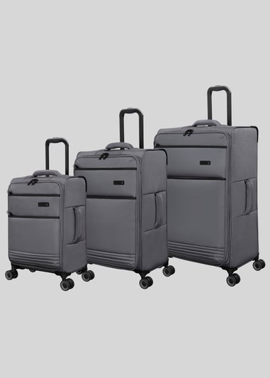 IT Luggage Equivocal Grey Soft Suitcase