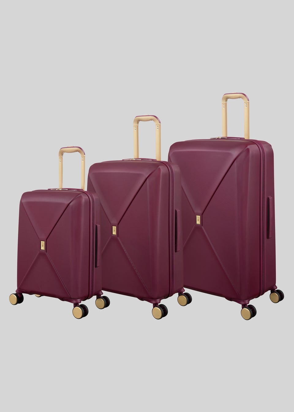 IT Luggage Statuesque Burgundy Hardshell Suitcase