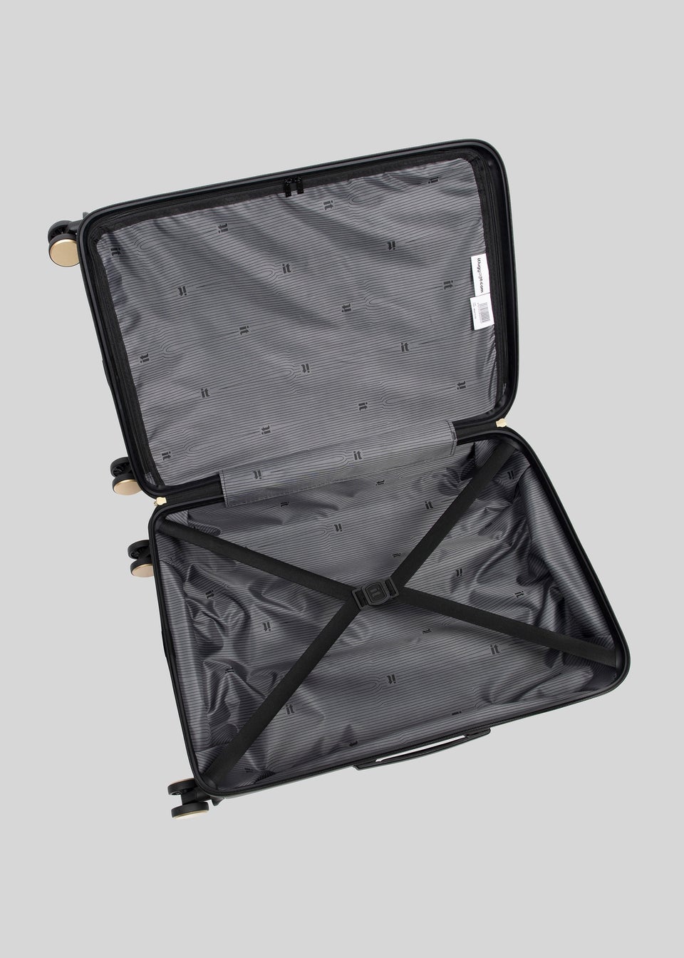 IT Luggage Statuesque Black Hardshell Suitcase