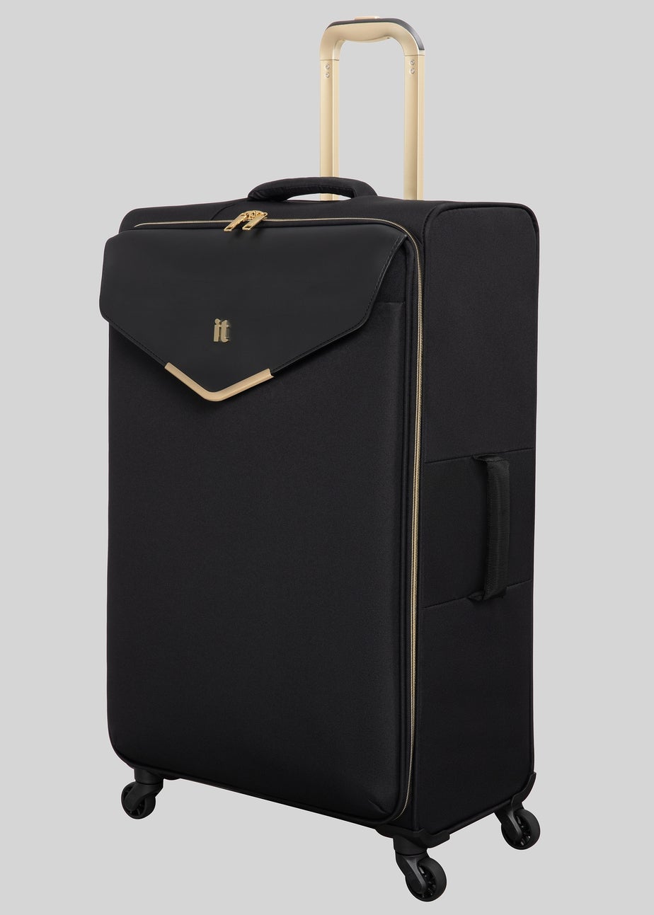 IT Luggage Ravishing Black Soft Suitcase
